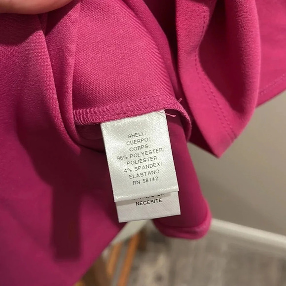 NWT!! Maggy London - Fit And Flare Mini Dress - Short Sleeve - Size 8 - Pink - Picture 6 of 6